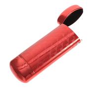 VOSAREA Boîtier Lunettes Rigide Aluminium Rouge Étui Portable Unisexe avec Fermeture Sécurisée Protection pour Soleil Rangement Léger Multifonction pour Accessoires