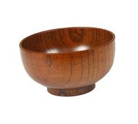 VOSAREA Bol de Jujubier Naturel pour Garçon Fille et Adultes Bol Alimentaire pour Riz Fruits Desserts et Collations Style Maison