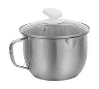 VOSAREA Bol Multi-usage Séparateur de Graisse en Acier Inoxydable avec Couvercle et Facile à Nettoyer, Cuisine Maison et Préparation Alimentaire