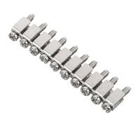 VOSAREA Borniers de Rail Din 10-6, Pontage de Bornier Compact, Connecteur de Barre Omnibus Fixe, Bloc de Connexion Électrique Fiable pour Câblage Industriel, Installation Facile, Usage