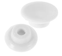 VOSAREA Bouchon de Vidange en Caoutchouc Blanc Forme Ronde, Prévention des Fuites Lot de 2 Pièces Design Pratique pour Congélateurs pour Systèmes de Drainage