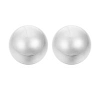 VOSAREA Boules de Massage Solide Exercices de Mains en Acier Inoxydable Argenté pour Soulager la Tension, Ensemble de 1 Paire et Activités en Extérieur