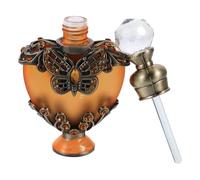 VOSAREA Bouteille de Parfum Rechargeable en Verre Vintage de Cœur, Distributeur D'huiles Essentielles, Résistant et Décoratif, pour Voyage et Usage Quotidien