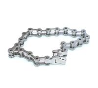 VOSAREA Bracelet Chaîne Résistante Ne Ternit Pas ni Ne Corrode en Acier Inoxydable Argenté Style Punk et Mode pour Homme et Garçon pour Papa
