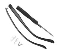 VOSAREA Bras de Lunettes de Rechange en Tr90 Noir, Facile à Installer, 1 Paire de Branches pour Lunettes de Soleil Vue