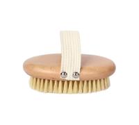 VOSAREA Brosse Corporelle Petite Taille à Poils Naturels de Sanglier Brosse Exfoliante Douce Gommage Corporel Ergonomique pour Peau Sensible et Dos Difficile D’accès