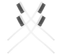VOSAREA Brosse de Nettoyage en Fil D'acier Inoxydable 4 Pièces 3 Rangées, Brosse à Dents Industrielle pour Nettoyage Précis et Usage Polyvalent