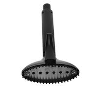 VOSAREA Buse de machine à repasser vêtements Tête système de repassage tête de à vapeur Buse de vapeur ergonomique pour machine Acier inoxydable Noir