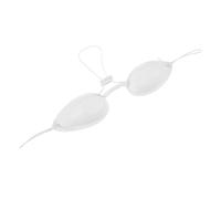VOSAREA Cache-œil Blanc en Tpu Ergonomique pour Lavage des Sourcils et Soins de Beauté, Masque Yeux Réutilisable Protégeant Efficacement Lumière