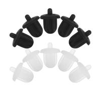 VOSAREA Cache-poussière Protégeant Ports 10 Pièces en Silicone Noir Bouchon Anti-poussière pour Prise Microphone 6,35 Mm Lors Karaoké et Scénarios