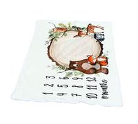 VOSAREA Cadre Photo pour Annonce De Naissance Toile De Fond Délicate pour Bébé Tapis en Flanelle Ornement pour Garçons Et Filles Accessoires De Photographie Conception De Pile