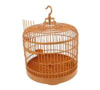 VOSAREA Cage à Oiseaux Ronde Suspendue Cage Creuse pour Perruches Pratique pour Voyages Et Activités Extérieures