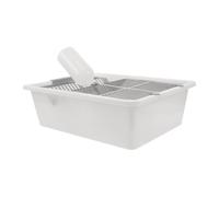 VOSAREA Cage à Souris de Laboratoire Renforcée avec Couvercle Grillagé | PP Épaissi, Entretien Facile, Résistance Haute Température, Bouteille 250ml Incluse