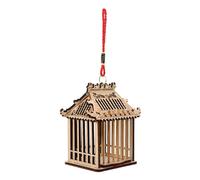 VOSAREA Cage Bois pour Sauterelles Et Grillons Petite Maison De Transport Légère Et Écologique Cage De Stockage Portable pour Observation Nature
