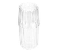 VOSAREA Carafe à Eau Froide en Verre avec Tasse Pratique, Bouilloire Électrique Élégante et Simple, pour Parties et Pique-niques, Set 1 Pièce