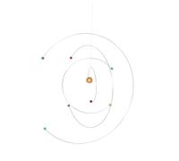 VOSAREA Carillon Éolien Suspendu Atomique Dynamique, Mobile Décoratif Nordique, Structure Légère en Matériaux Robustes, pour Décoration Intérieure Salle de Classe et Chambre, Modèle