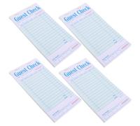 VOSAREA Carnet de Notes pour Restaurant en Papier, 4 Pièces 50 Feuilles par Carnet, Conçu Gestion des Commandes Bavures