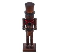 VOSAREA Casse-Noisette de Noël en Bois 25cm, Soldat Décoratif Rustique