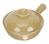 VOSAREA Casserole en Argile Chinoise 0,5l Poignée Épaisse Unique, Cuisson et Chauffage Concentré, pour Soupe et Riz Individuel