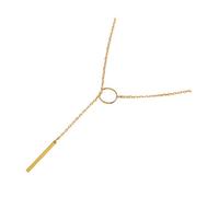 VOSAREA Chaîne comme Fêtes de Fin D'année Saint-valentin en Spéciaux Collier Alliage Doré, Léger et Agréable Minimaliste pour Femme Peau pour Festivals