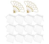 VOSAREA Chapelet Catholique 12 Ensembles de Bracelets en Alliage Blanc avec Perles et Croix Bien-être Spirituel pour Prières Mariage et Fête