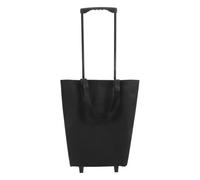 VOSAREA Chariot de Courses Capacité Élevée à Roulettes Noir Pliable Chariot Multifonctionnel en Plastique et Acier Carbone pour Transporter Bagages et Courses