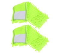 VOSAREA Chiffon de Remplacement pour Balai Serpillière en Fibre Synthétique Chenille Douce, Lot de 2 Pièces, Absorbe Parfaitement, pour Coins et Fenêtres