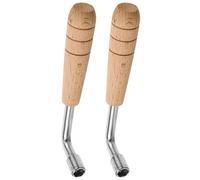 VOSAREA ouille et Acier Inoxydable 2pcs en Bois avec Poignée Ergonomique pour Accordage de Harpe Lyre et Autoharpes pour Musiciens Professionnels