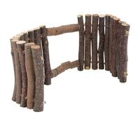 VOSAREA Clôture en Bois Marron pour Animaux de Compagnie Fonction de Broyage des Dents, pour Hamster Russe Maison et Magasin d'animaux