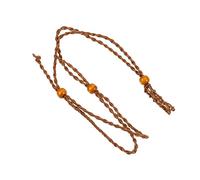 VOSAREA Collier Pendentif Tressée Rétro Ornement Suspendu Artisanal Accessoire Élégant Durable pour Fête et Usage