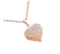 VOSAREA Collier Ras Cou Femme avec Pendentif Cadre Photo Ouvrant Forme de Cœur Chaîne Clavicule Élégante Polyvalent Rose Doré pour Soirée