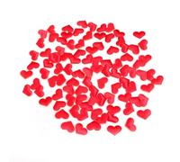 VOSAREA Confettis de Cœur en Éponge en Mousse Délicate Rouge 100 Pcs Réutilisables pour Décoration de Table Mariage et Engagement
