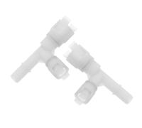 VOSAREA Connecteur de Durite de Chauffage Auto Résistant Compatible Véhicule Installation Rapide Couleur Blanche de Rechange Pratique pour Système de Refroidissement