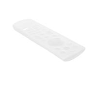VOSAREA Coque de Protection en Silicone pour Télécommande TV Blanche avec Grip Antidérapant et Protection Anti-Rayures, Étui avec Lanière pour Usage Quotidien