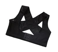 VOSAREA Correcteur de Posture Dos Ajustable Noir Taille M, Ceinture Correctrice Dorsale en Matériau Solide, Corset Lombaire pour Maintien Dorsal et Correction Posture, Usage Quotidien