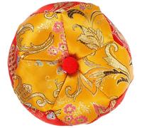 VOSAREA Coussin de bol tibétain 3,5 pouces en coton brodé fait main avec support créatif pour contemplation et pratique bouddhiste coussinet durable