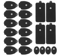VOSAREA Coussinets de Massage Adhésifs Forme Longue et Ovale Noirs en Plastique 20 Pack de 20 Pièces Soulager la Fatigue Musculaire Mal de pour