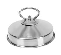 VOSAREA Couvercle de Vapeur Acier Inoxydable Protection Alimentaire Polyvalente pour Marmite et Casserole Poignée Isolante Maintien de Chaleur et Humidité Ustensile Cuisine INOX Pratique