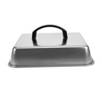 VOSAREA Couvercle Rectangulaire Acier Inoxydable pour Cuisson et Alimentaire pour Griddle Grill et Cuisine Western