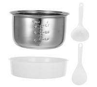 VOSAREA Cuve Acier Inoxydable pour Cuiseur Riz Pot Intérieur Multifonction et Polyvalent Remplacement pour Cuisson et Pâtisserie