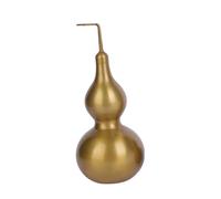 VOSAREA Décoration de Bureau Ornement en Cuivre Pur Forme Antique de Gourd Sculpté Main Symbole de Protection pour Maison et Bureau