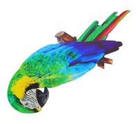 VOSAREA Décoration Murale Métal Oiseau Suspendu au Mur Toucan en Fer Forgé Couleur 1 Sculpture Murale Décorative pour Maison et Jardin Figurine D’Intérieur Extérieure Réaliste et