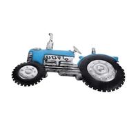 VOSAREA Décoration Murale Tracteur En Fer Forgé Bleu, Ornement Suspendu Robuste, Décoration Intérieure Et Extérieure Pour Jardin, Maison, Bureau - Accessoire Décoratif Fonctionnel En Métal