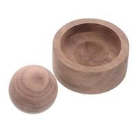 VOSAREA Diffuseur D'arômes en Bois Sphérique pour Voiture et Maison, Désodorisant Continu Design Minimaliste Élégant, Diffuseur Huile Essentielle Bois Naturel
