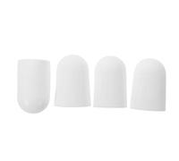 VOSAREA Diffuseur LED Cache-lumière Anti-éblouissement 4 Pièces Dôme Rond en Silicone Blanc 5,50x3,30x3,30cm pour Lampe Torche pour Têtes 31-35mm, Camping et Urgence