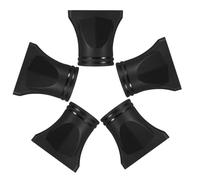 VOSAREA Diffuseur pour Sèche-cheveux Répartition Homogène Chaleur Noir en Plastique, 5 Pièces, Maintien Forme des Cheveux Bouclés pour Salon Professionnel ou Usage Domestique