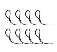 VOSAREA Dragonne pour Bâton de Marche en Nylon Noir, 8pcs Boucle de Dégagement Rapide et Design Antidérapant, pour Randonnée Longue Distance et Activités Extérieures
