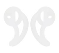 VOSAREA Embouts D'écouteurs en Silicone Petite Taille pour Oreillette Tubulaire Acoustique à Ailettes, Moule Auriculaire de Remplacement, Paire de Inserts Confortables pour Radio