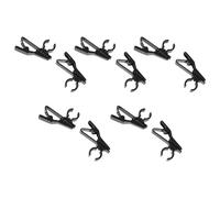 VOSAREA Ensemble de 10 Pinces Micro Cravate Filaire en Fer 8,5 MM Clip Pratique pour Fixation sur Vêtements Lors de Conférences et Performances