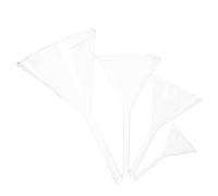 VOSAREA Entonnoirs Tailles 40, 60, 75 et 90 Mm Ensemble de 4 en Verre Borosilicaté Résistants Corrosion Sûrs pour Laboratoire Recherche Scientifique